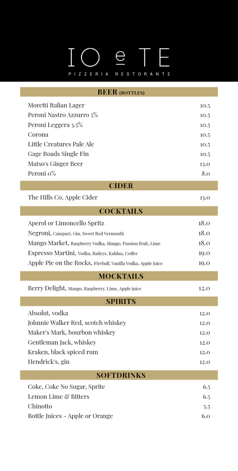Drinks Menu 2025 1